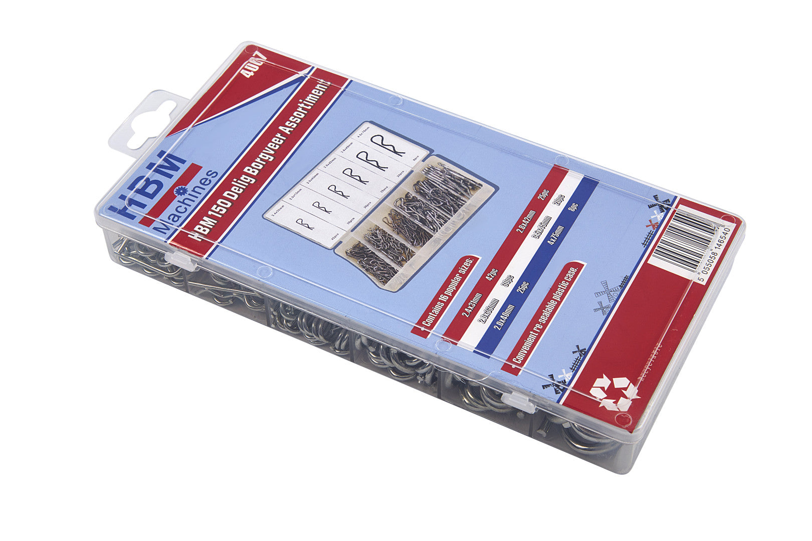 Комплект пружинни шплентове 150 бр.