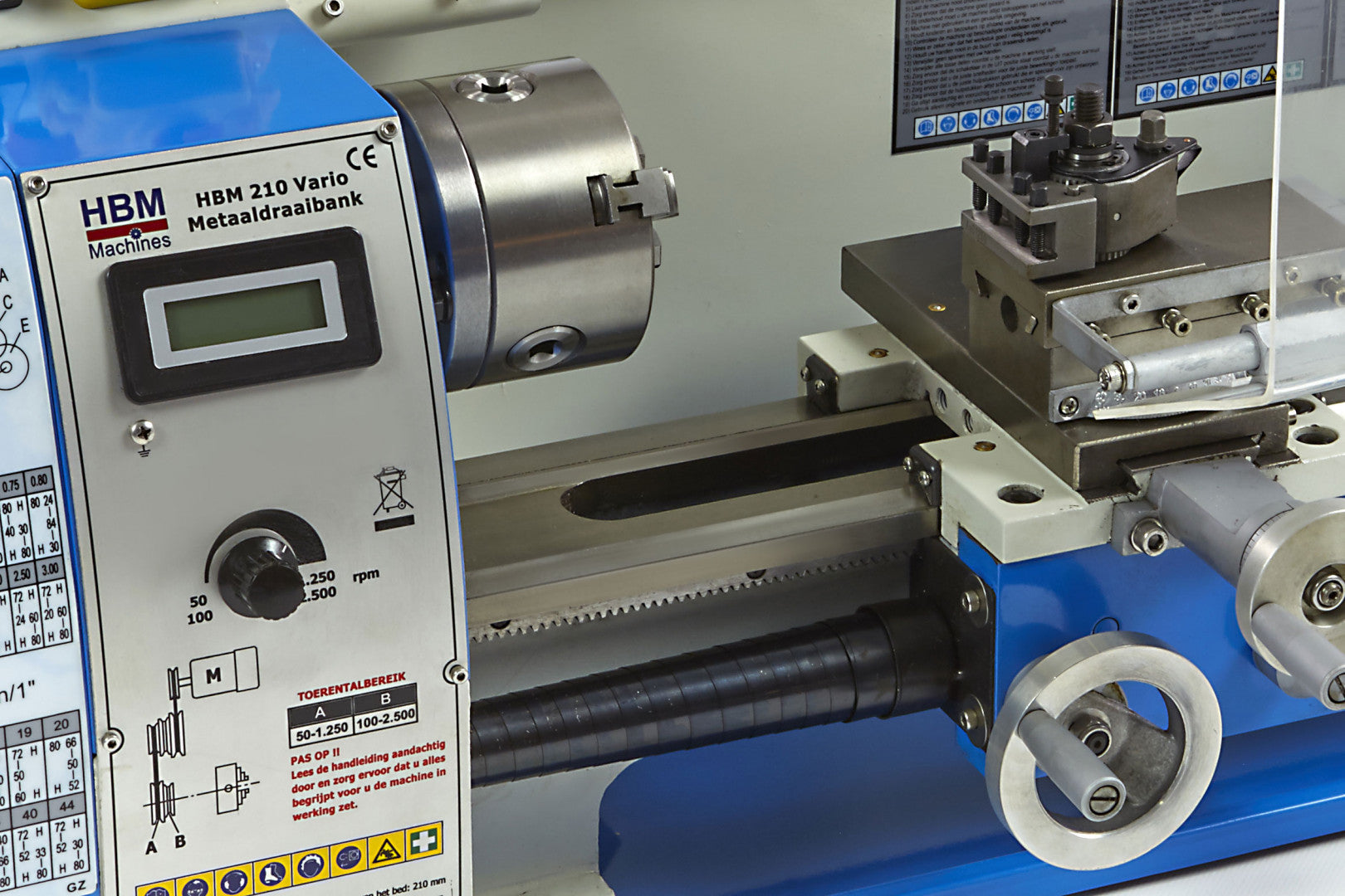 Метален струг с държач за бърза смяна VARIO 210 A0