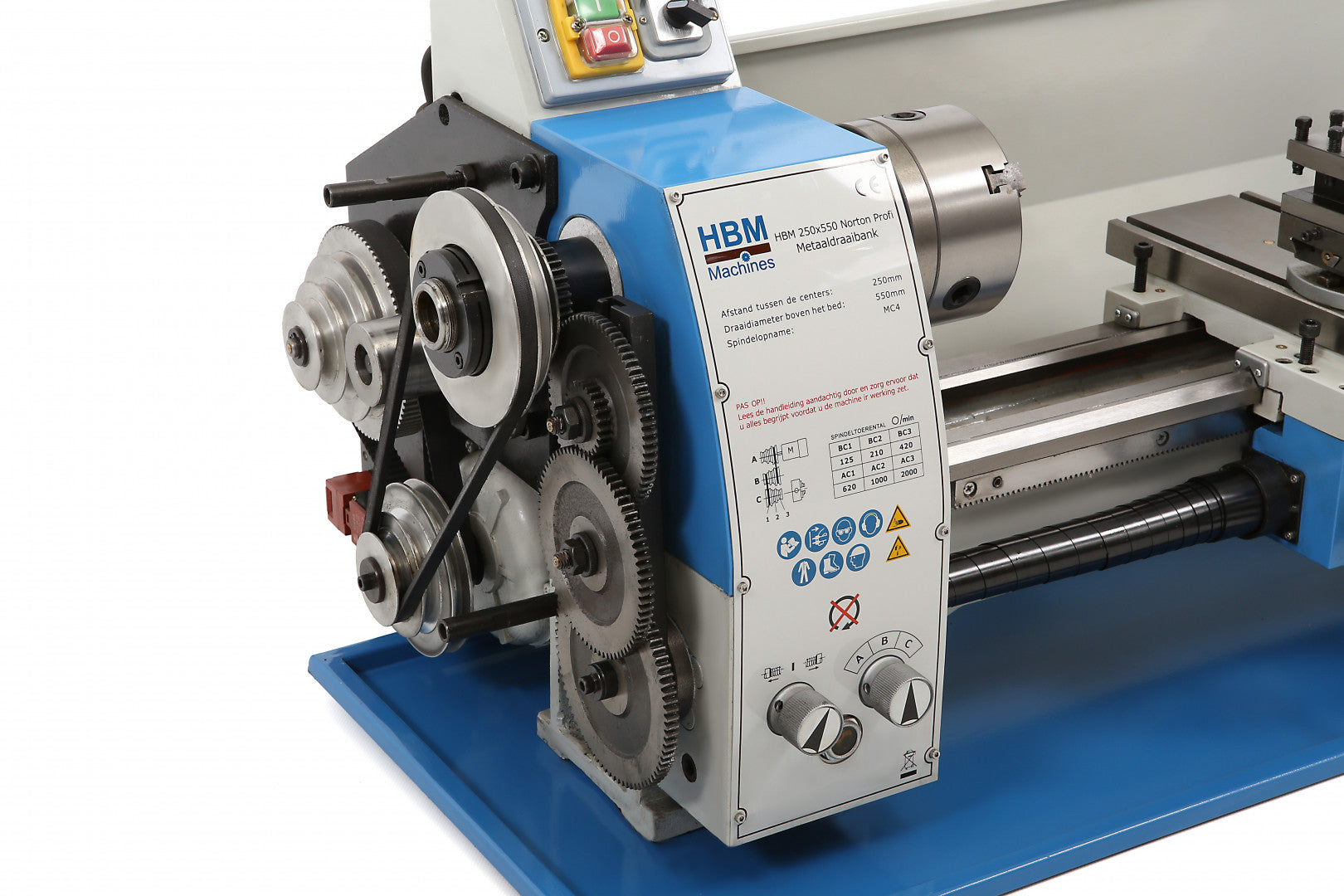 Професионален метален струг COMPLET NORTON 250 х 550