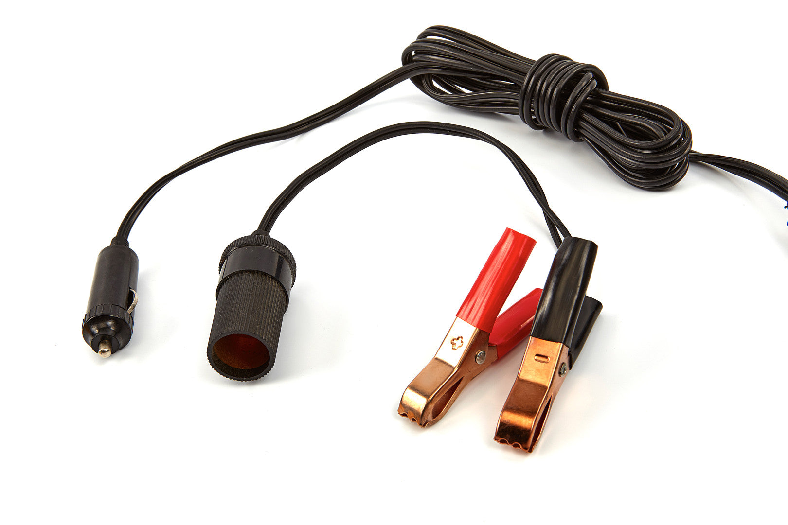 Авто компресор с манометър 12V двуцилиндров + аксесоари