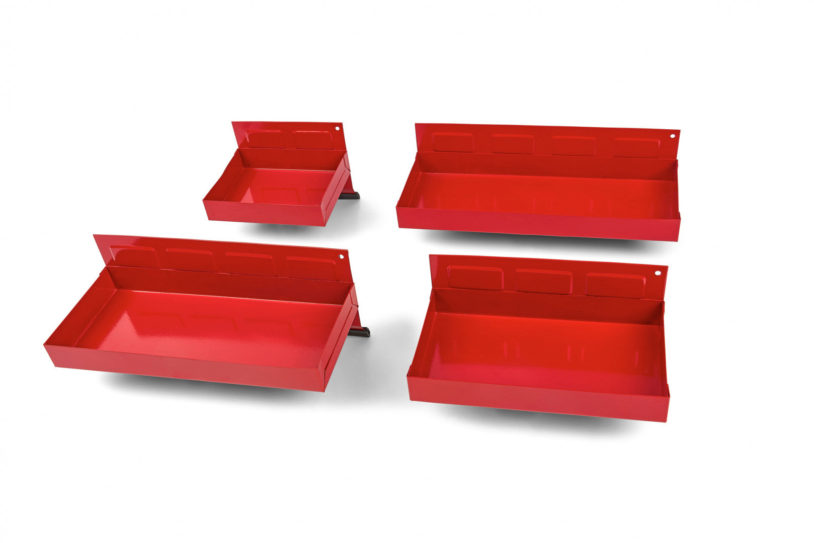 4 магнитни рафта за шкаф за инструменти, червени