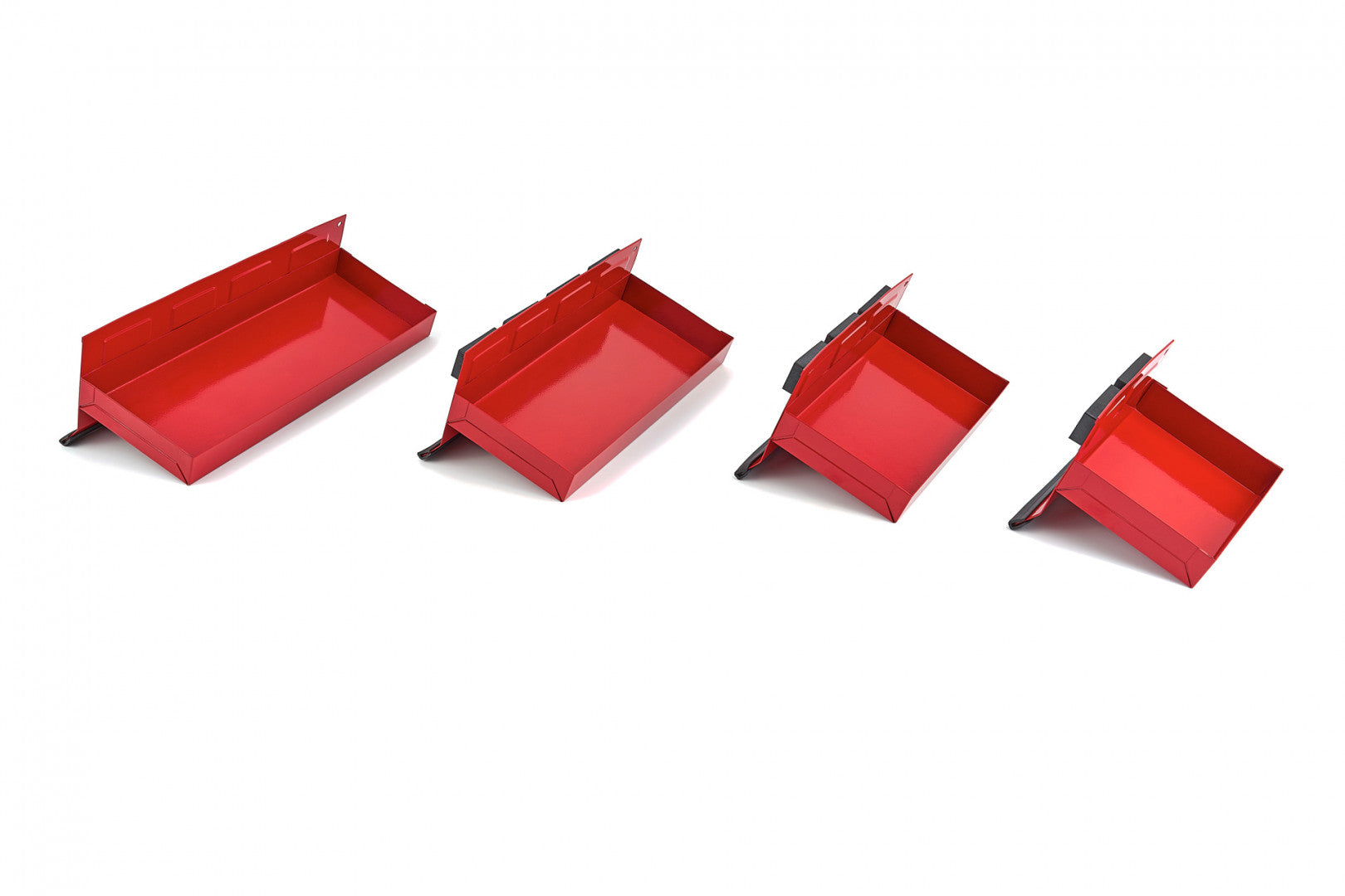 4 магнитни рафта за шкаф за инструменти, червени