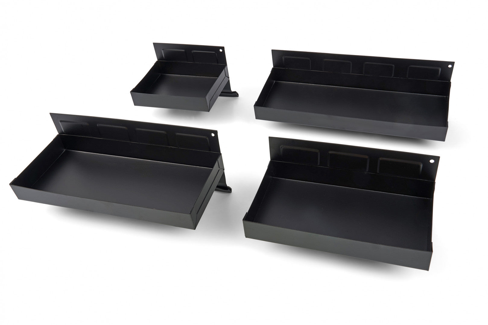 Комплект 4 магнитни рафта за шкаф за инструменти - черен, странична организация, универсален НВМ