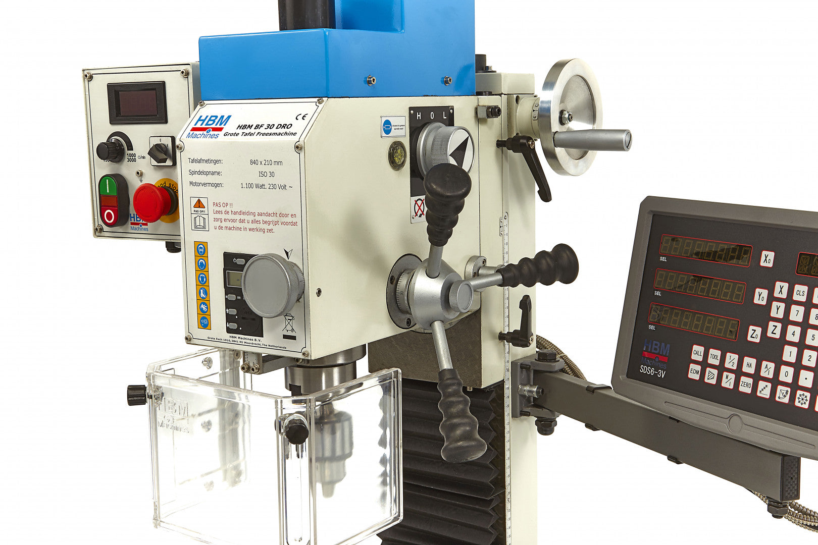 Пробивно-фрезова машина с голяма маса и цифров дисплей BF 30