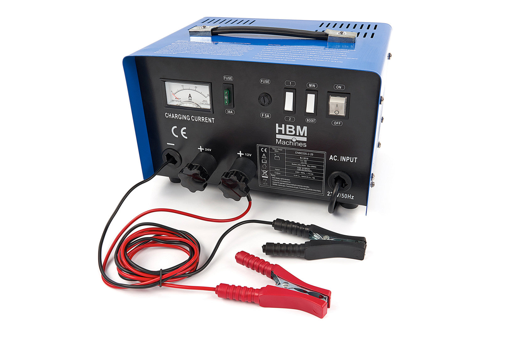 Зарядно устройство за автомобилен акумулатор HBM 12-24V 92-210AH