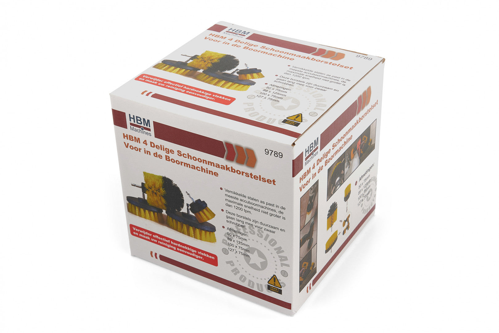 Комплект 4 бр. почистващи четки за бормашина