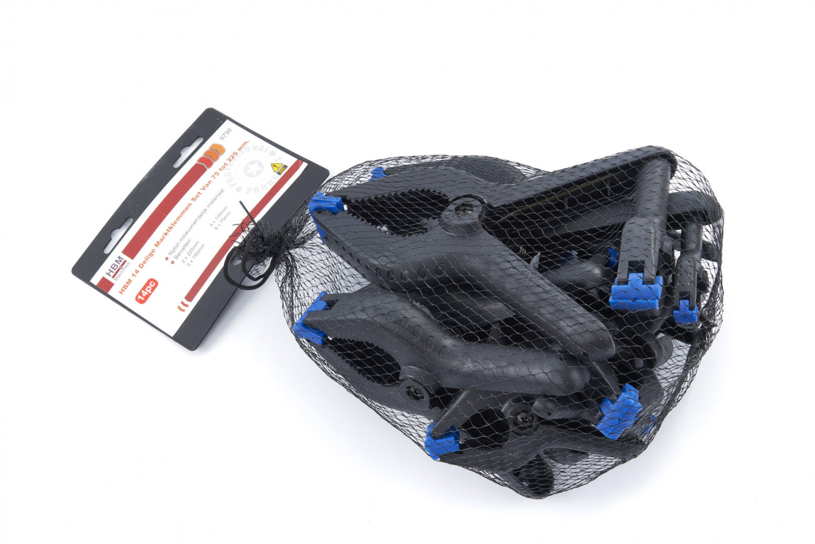 Комплект стяги тип щипка 75-225 мм 14 бр.