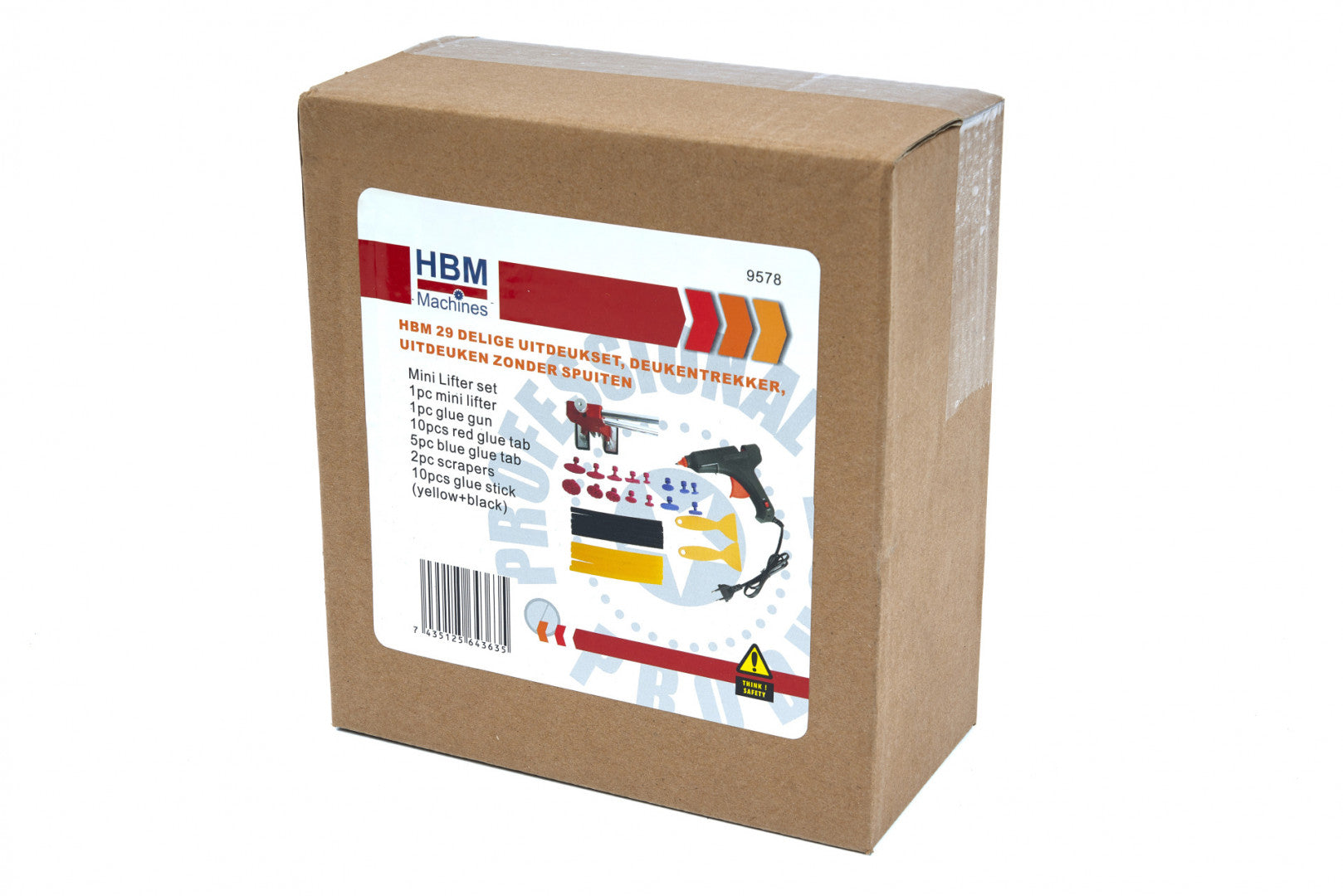 Комплект за изправяне на вдлъбнатини от градушка, 29 бр. HBM