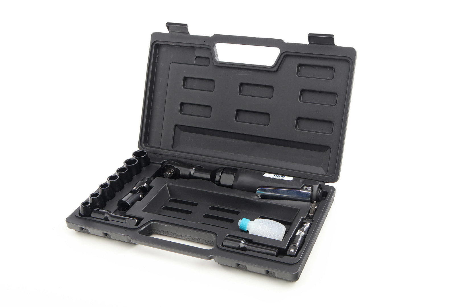 Комплект пневматична тресчотка с вложки 1/2'' 17 бр. HBM