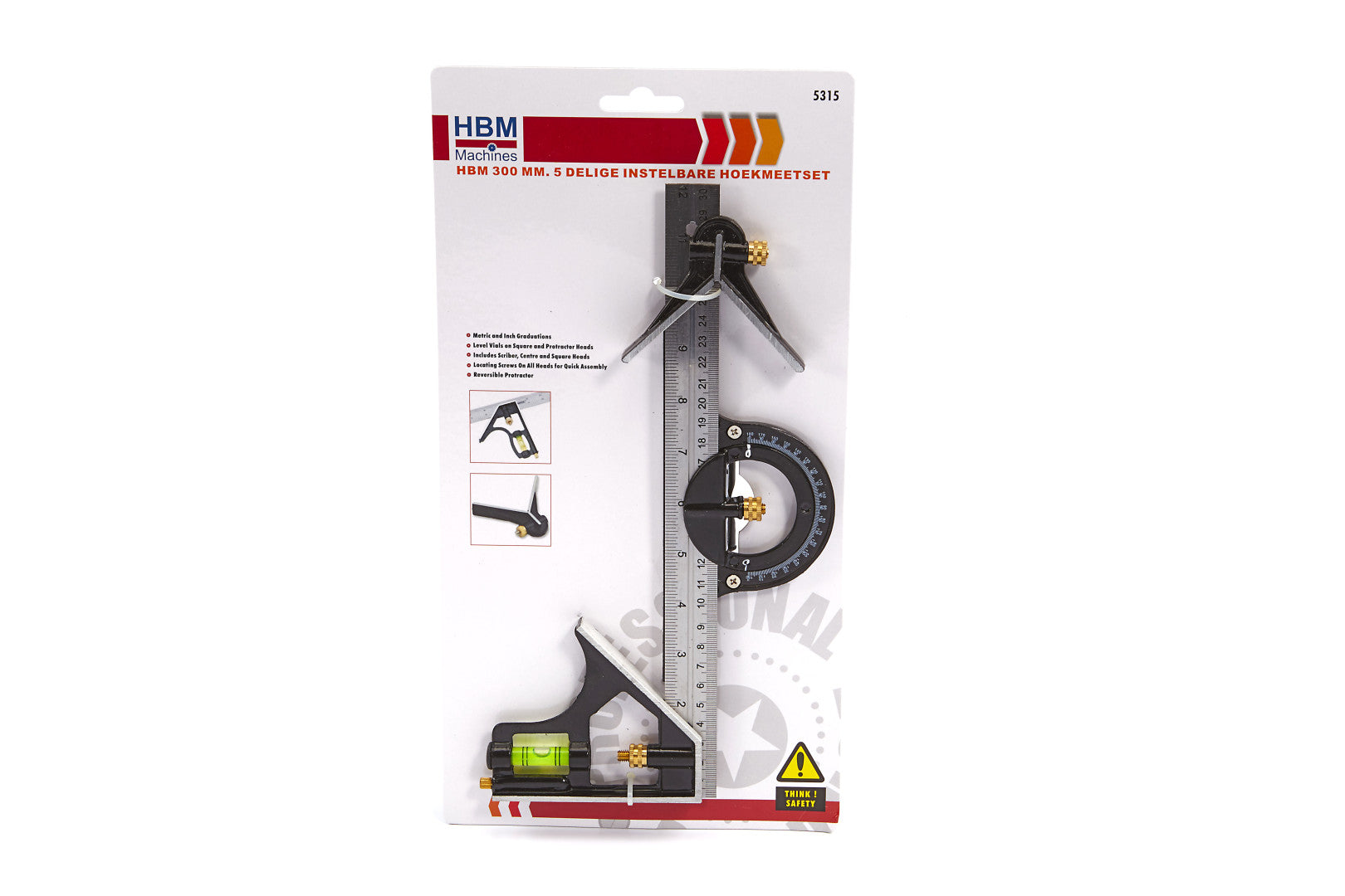 Мултифункционален прав ъгъл с подвижно рамо 300 мм