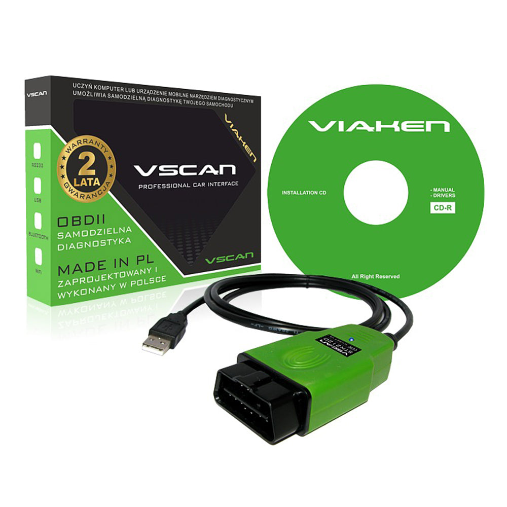 Автомобилен диагностичен интерфейсен тестер Vscan, OBD2