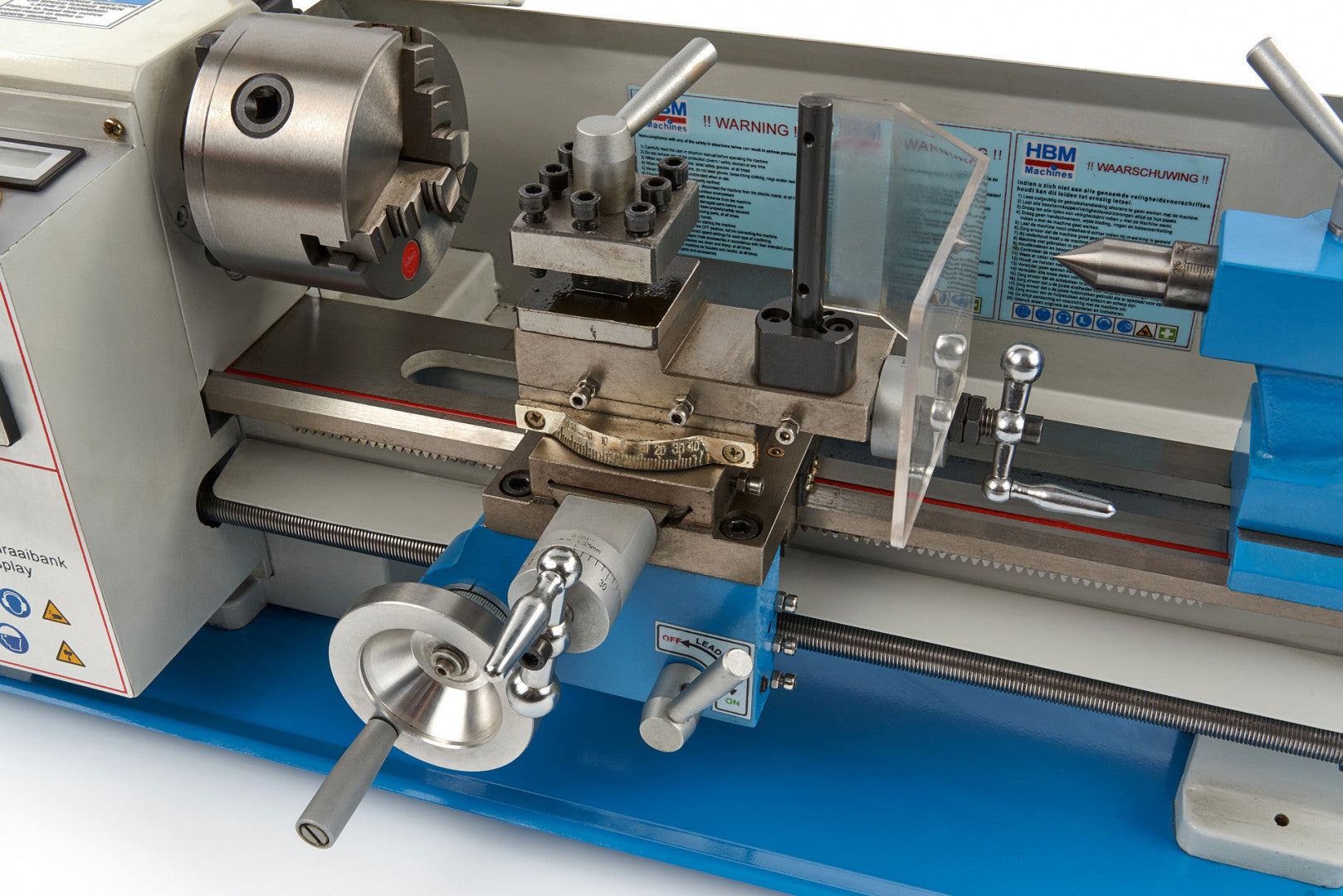 Метален струг с дигитален дисплей 180 х 300 НВМ