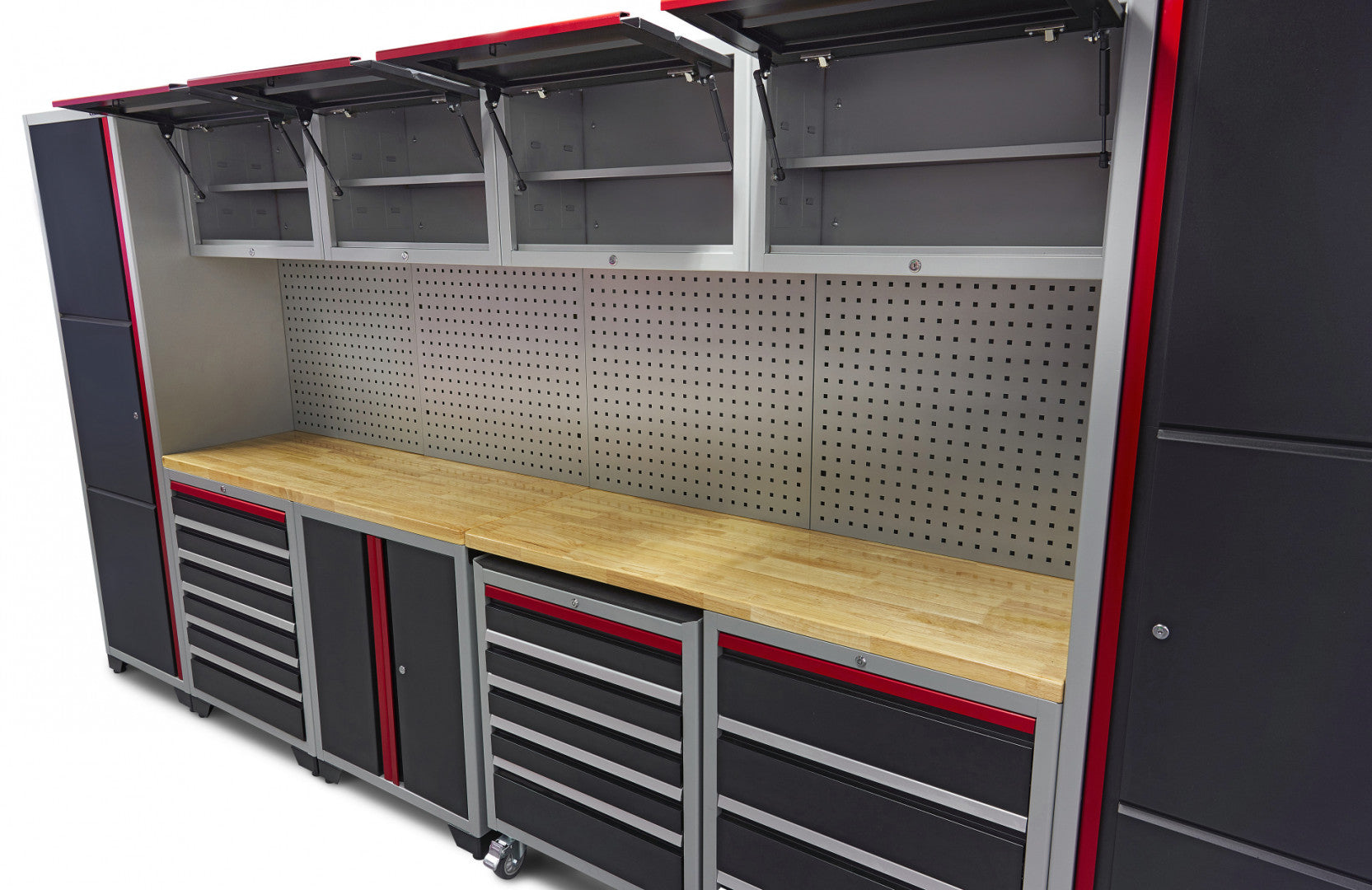 Професионален модулен шкаф за инструменти 16 бр. 405 х 51 х 204 см