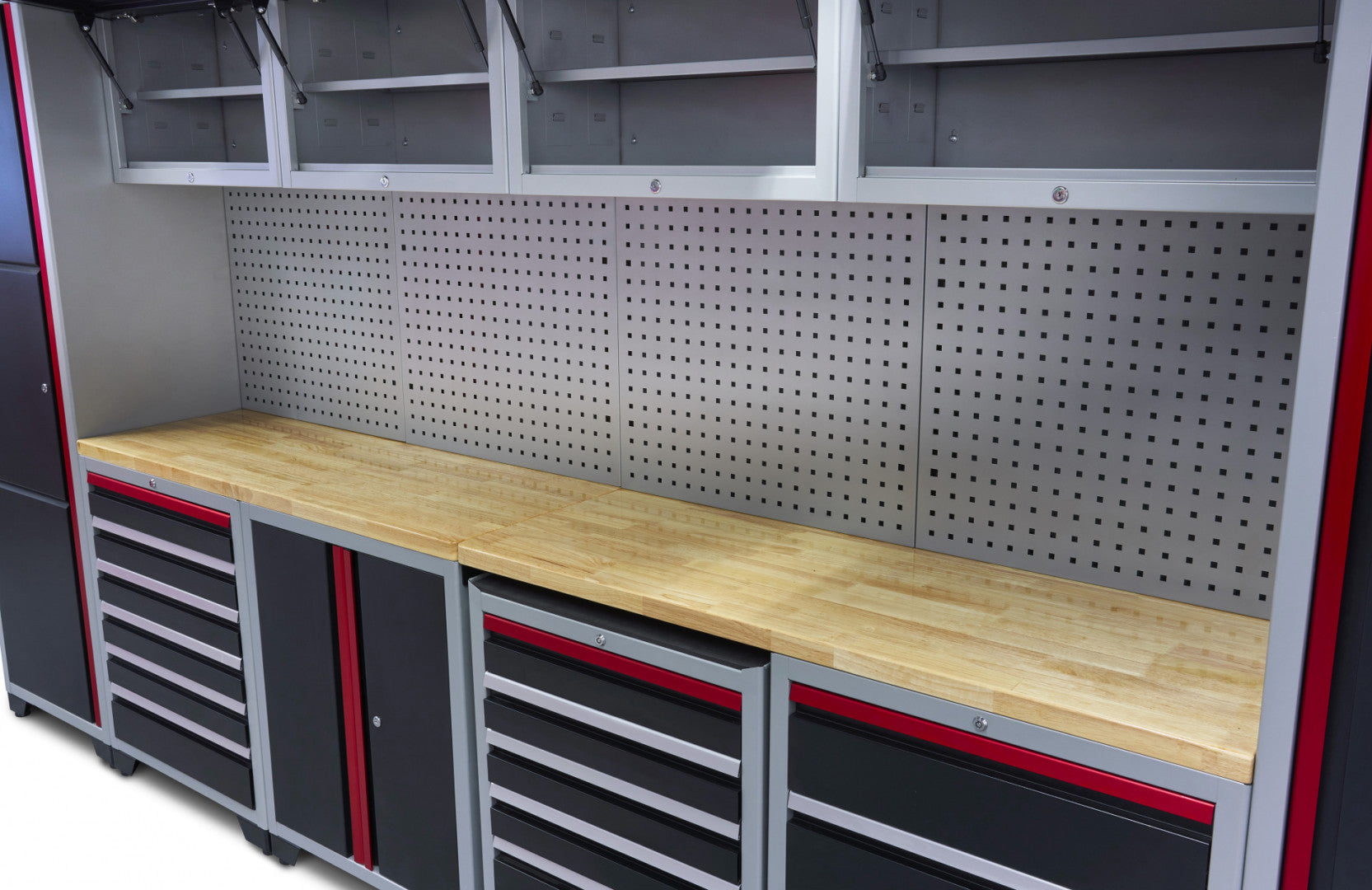 Професионален модулен шкаф за инструменти 16 бр. 405 х 51 х 204 см