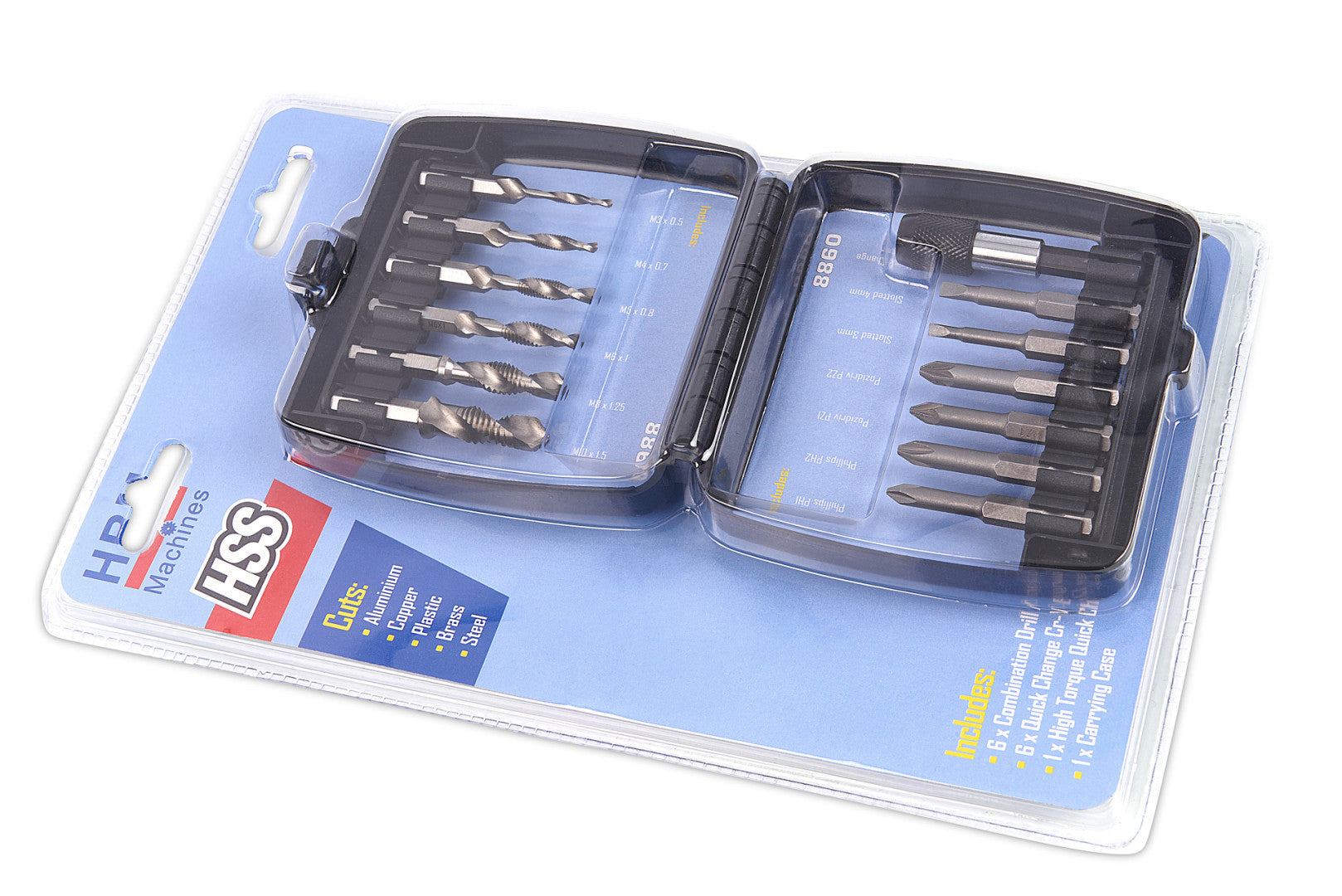 Комплект свредла и битове, 14 бр.