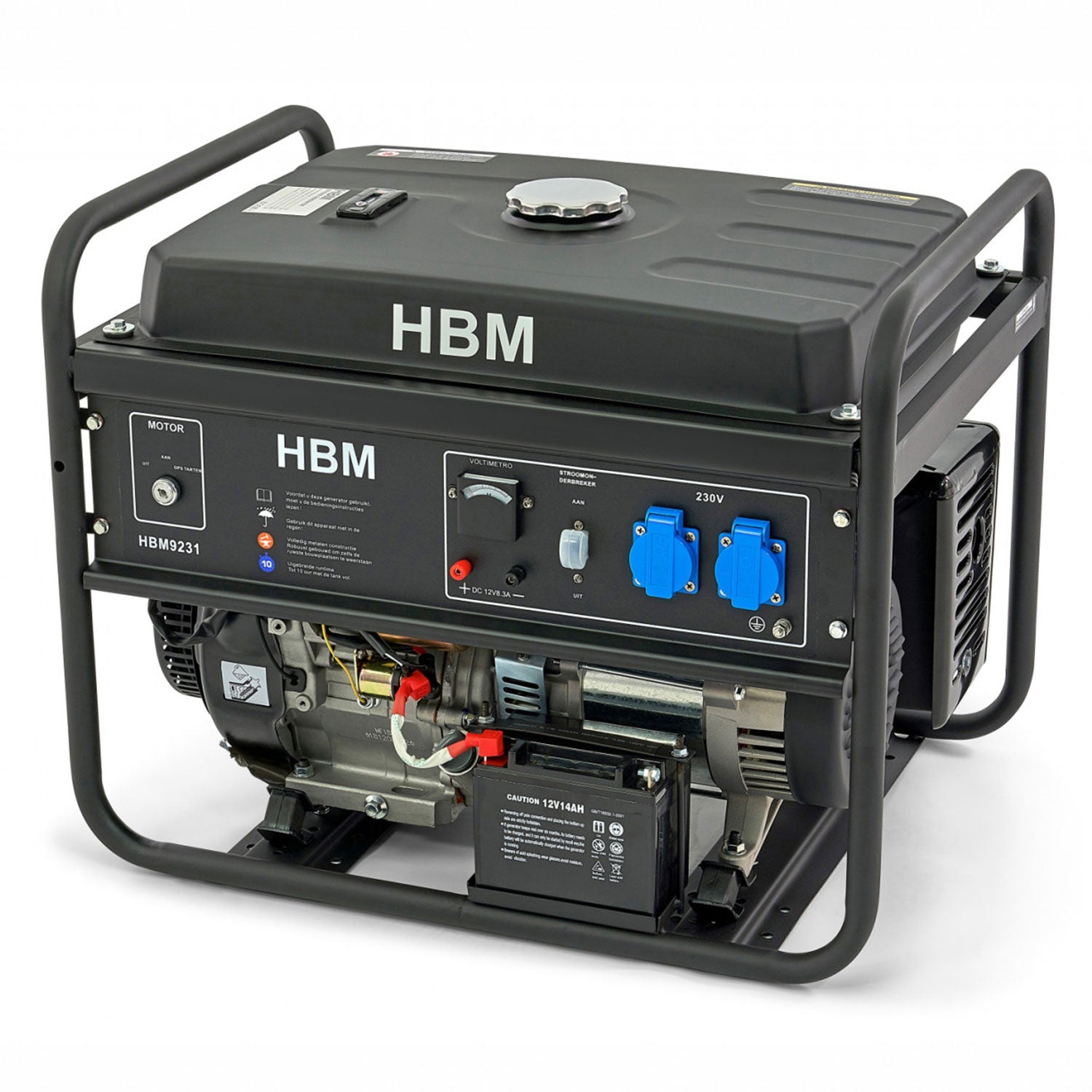 Електрически генератор с бензинов двигател 5500W HBM 420CC
