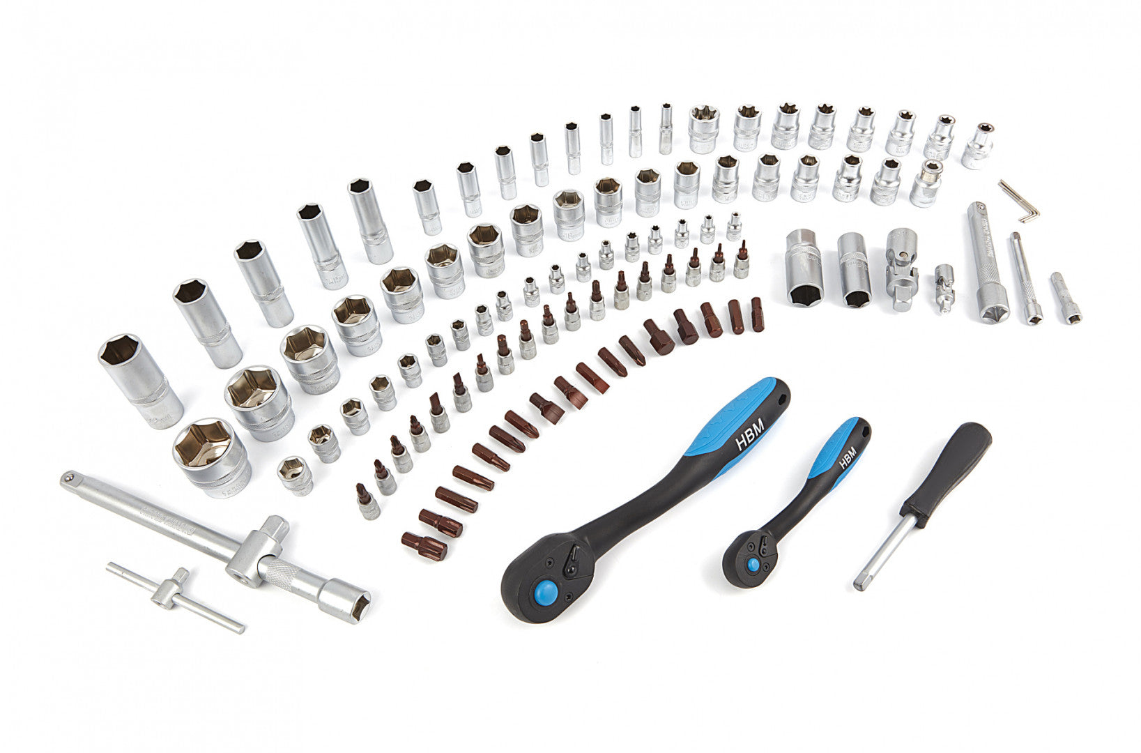 Комплект инструменти HBM, Премиум, 1/4, 1/2, 108 части
