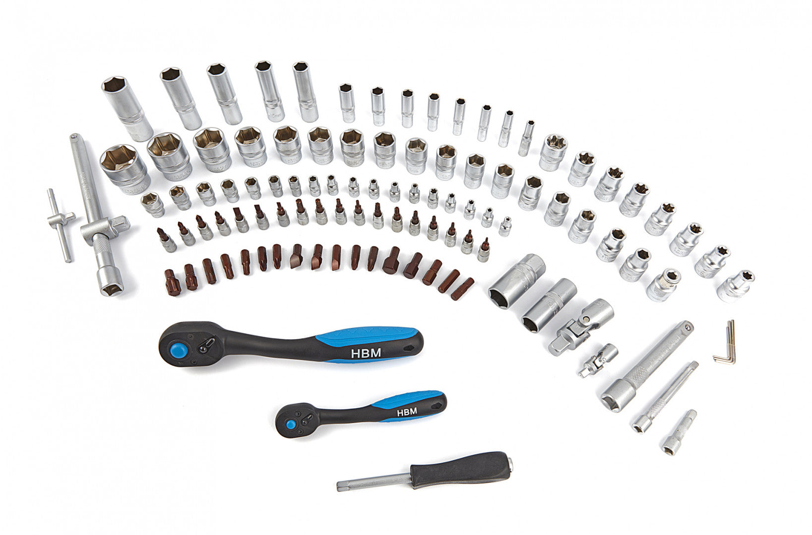 Комплект инструменти HBM, Премиум, 1/4, 1/2, 108 части