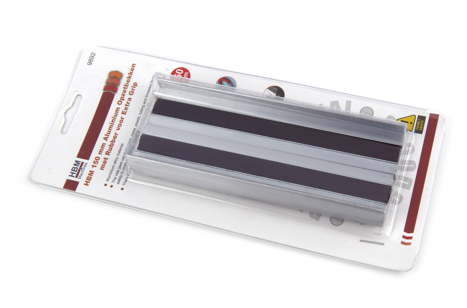 Комплект алуминиеви челюсти за менгеме, с гумена защита 100 мм