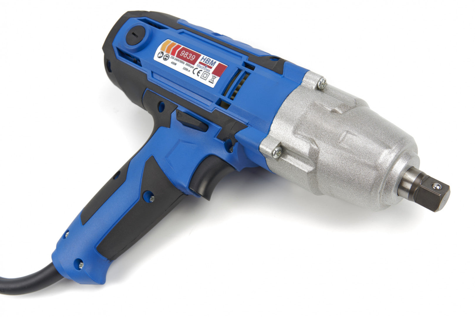 Комплект електрически ударен гайковерт 320 мм, с вложки 17-22 мм НВМ