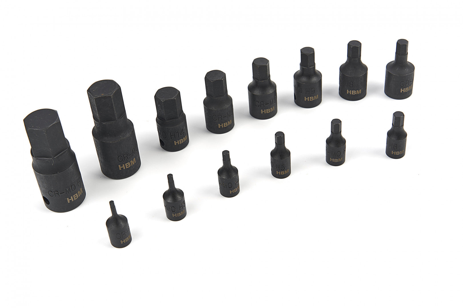 Комплект бит имбус вложки, 2.5- 19 мм 1/4-1/2 14 части HBM MACHINES Холандия