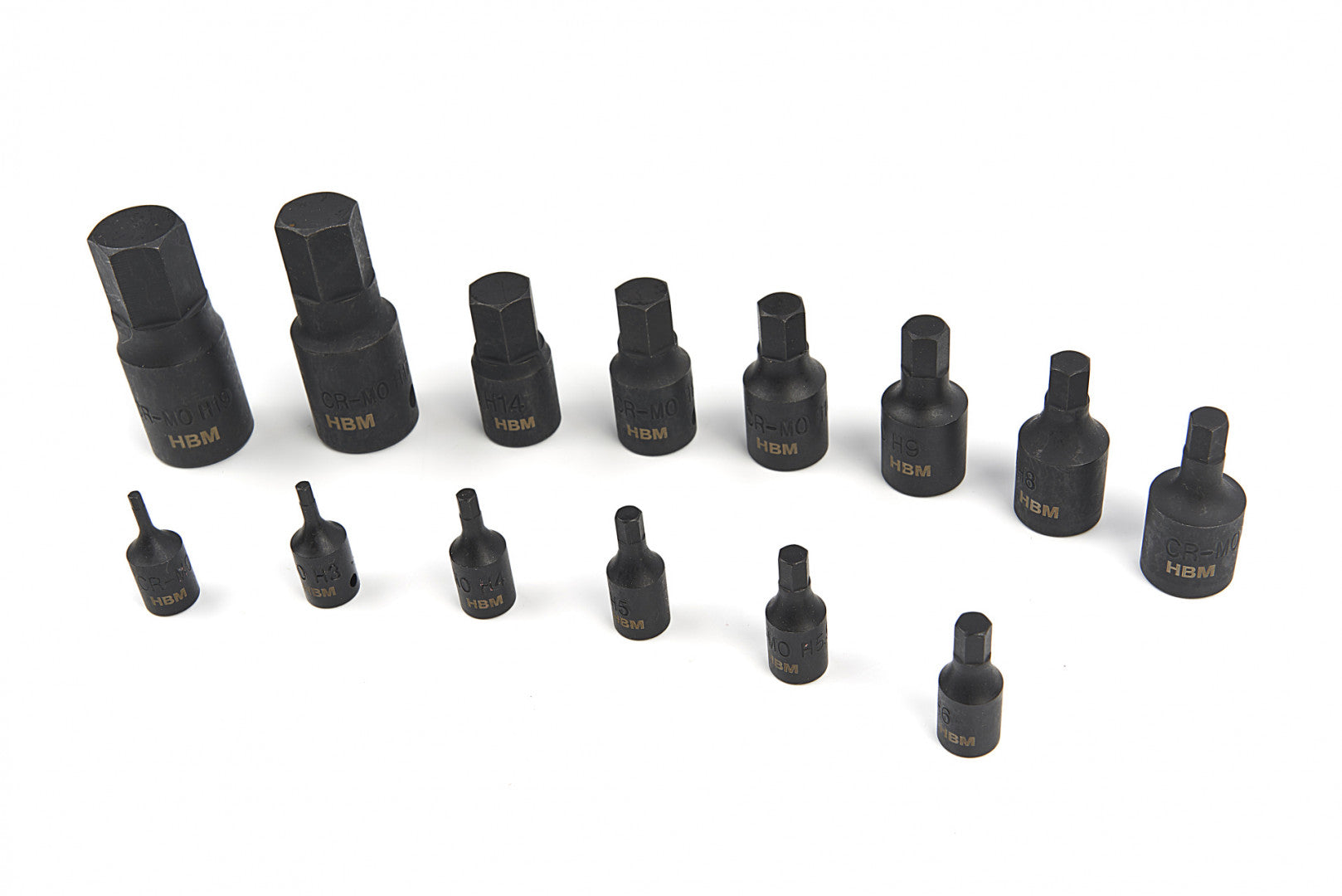 Комплект бит имбус вложки, 2.5- 19 мм 1/4-1/2 14 части HBM MACHINES Холандия
