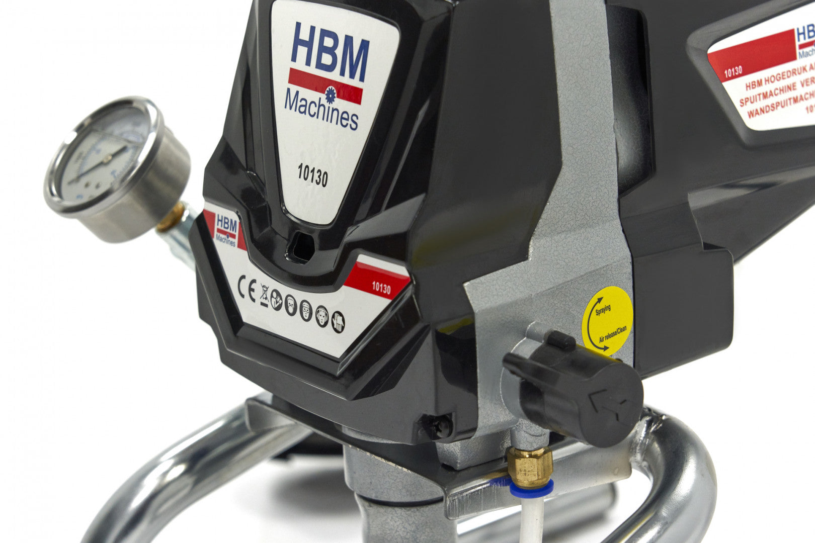 Агрегатен пистолет с хидродинамична помпа за боя без въздух 1010W HBM