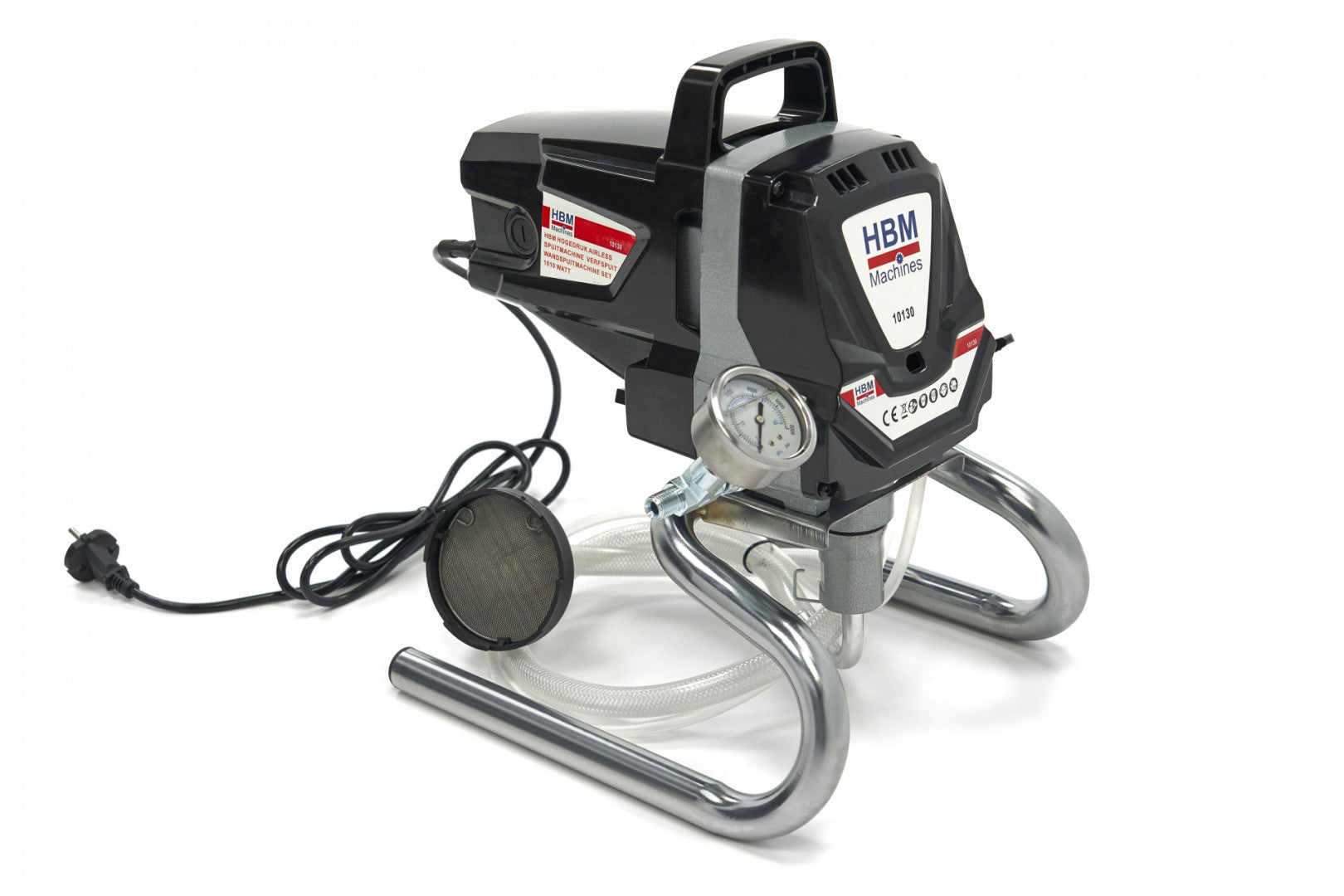 Агрегатен пистолет с хидродинамична помпа за боя без въздух 1010W HBM