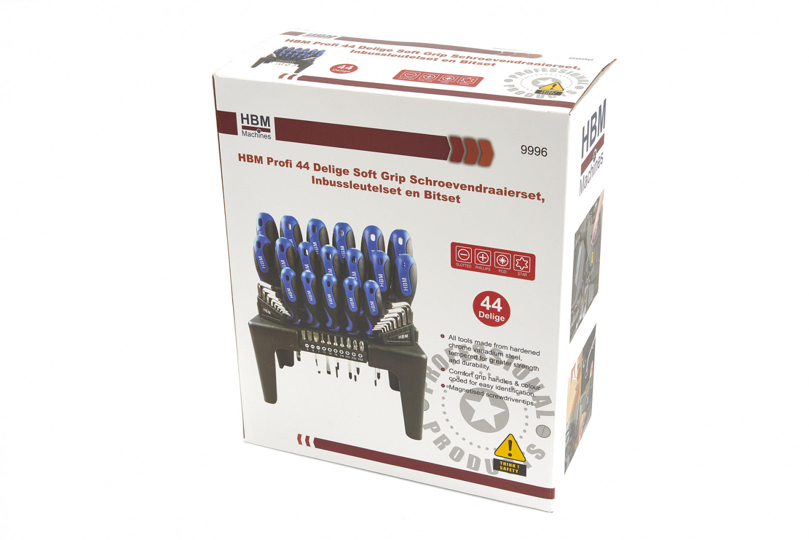 Комплект от 44 отвертки, торкс имбус звезда плоска HBM MACHINES