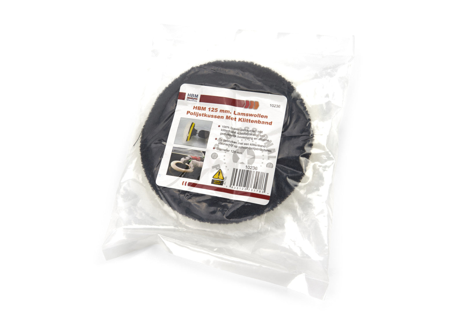 Диск от агнешка вълна за полираща машина 125 мм НВМ