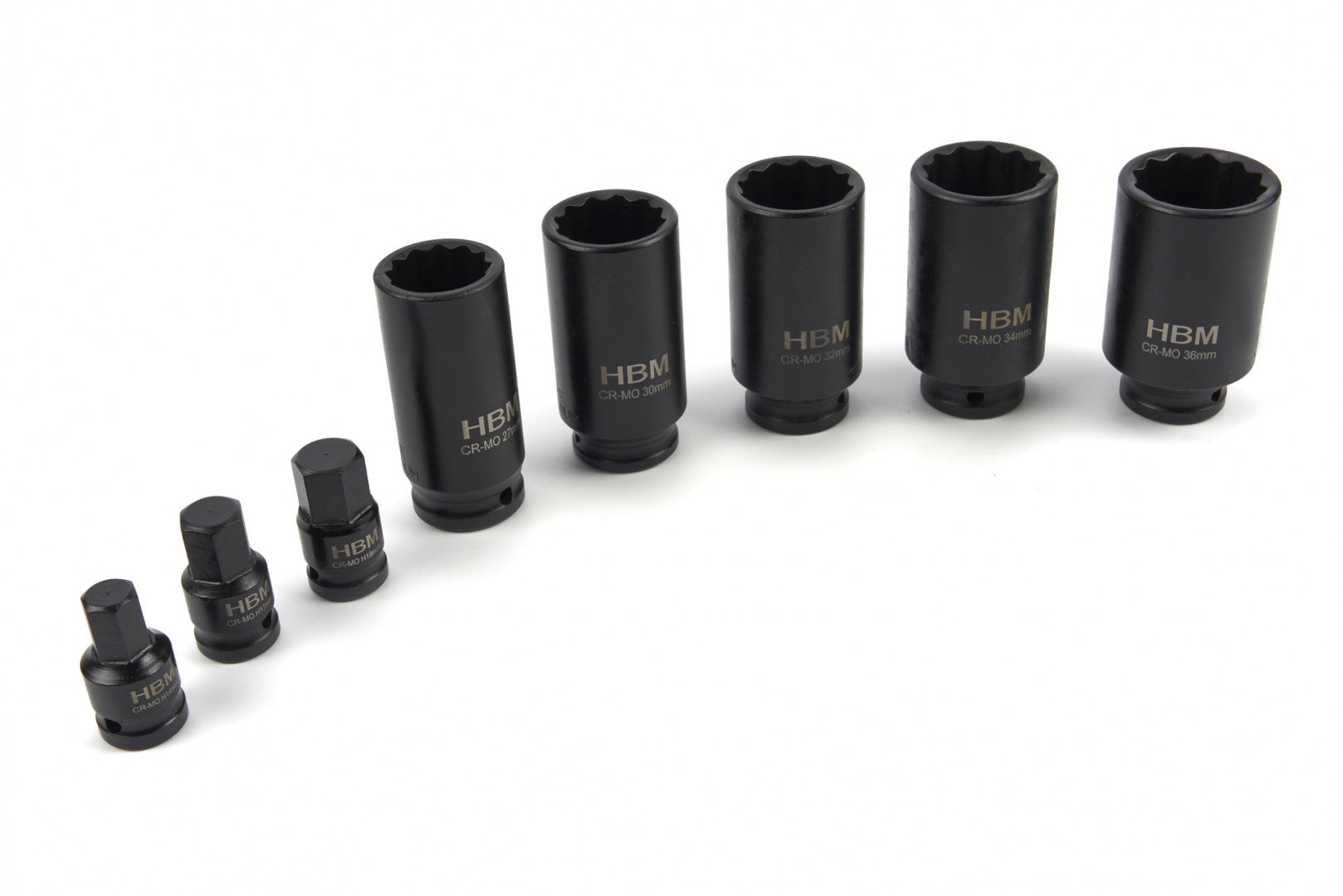 Ударни ключове/вложки за главини, 8 бр. НВМ