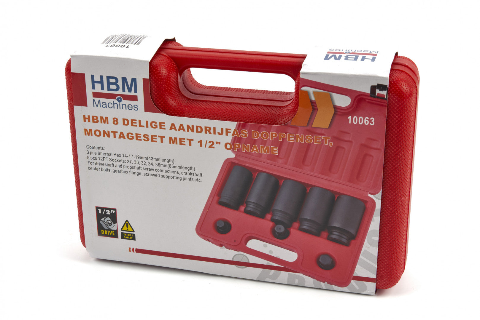 Ударни ключове/вложки за главини, 8 бр. НВМ