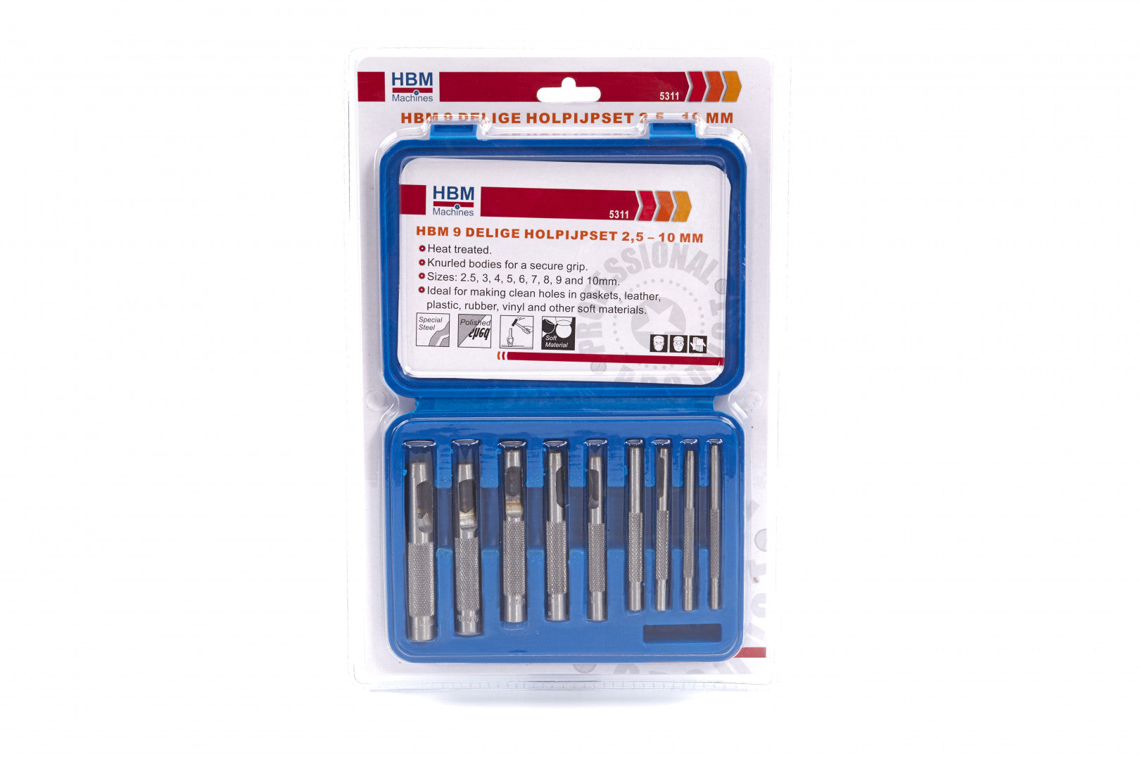 Комплект свредла 2.5-10 мм HBM