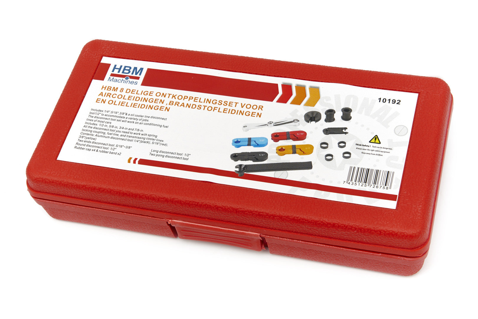 Комплект инструменти за климатични тръби 8 части HBM