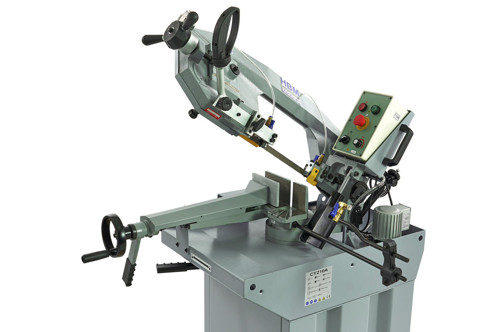 Хоризонтален трион за рязане на метал с професионална лента HBM 210 230V