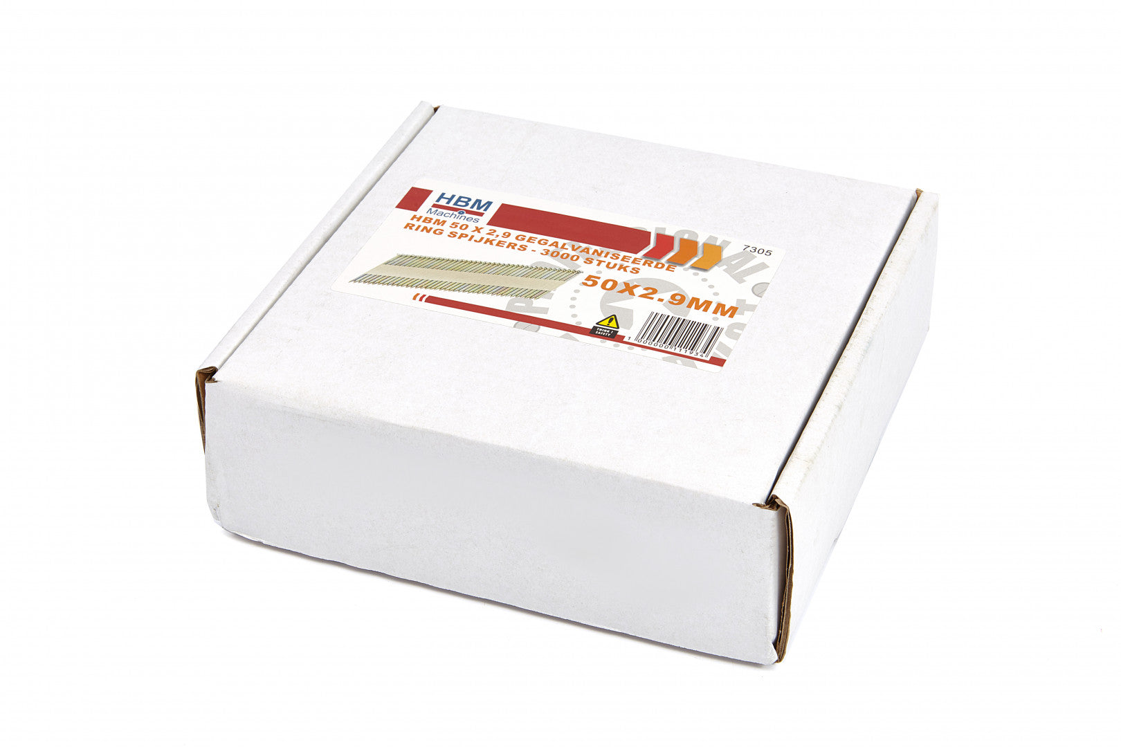 Поцинкован комплект пирони 50 x 2.9 за пневматичен пистолет за пирони GB5477