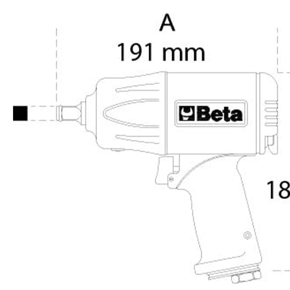 Ударен пневматичен гайковерт 1/2 1750NM BETA