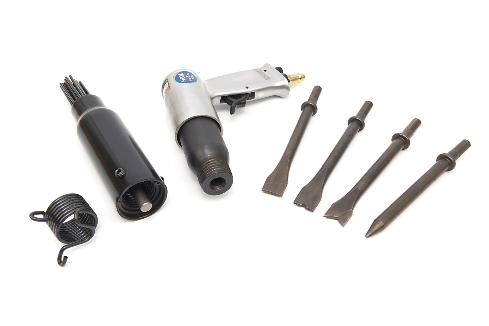 Комплект пневматично длето за почистване с игли 2 в 1 HBM