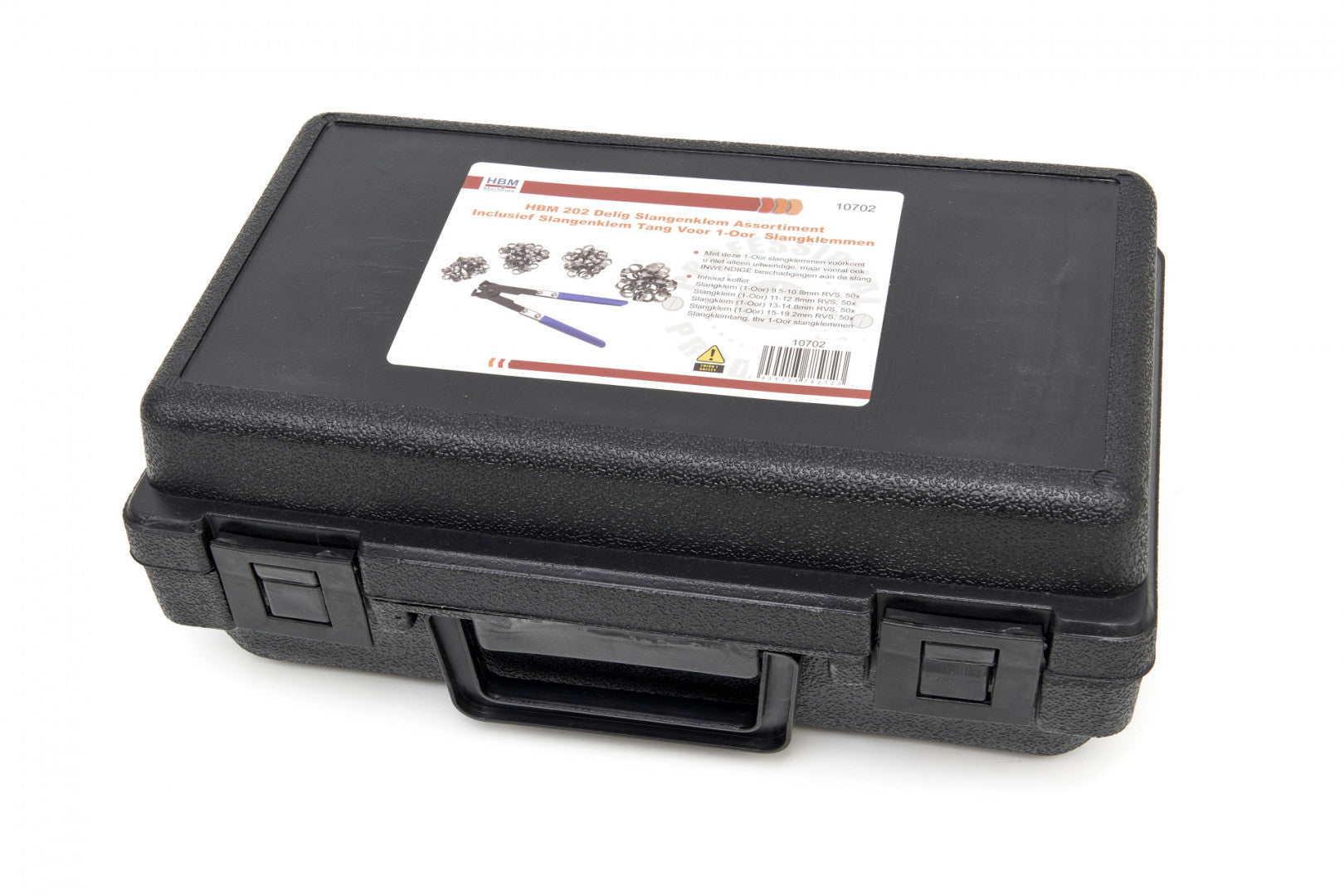 Кутия метални скоби с клещи за скоби, 202 части