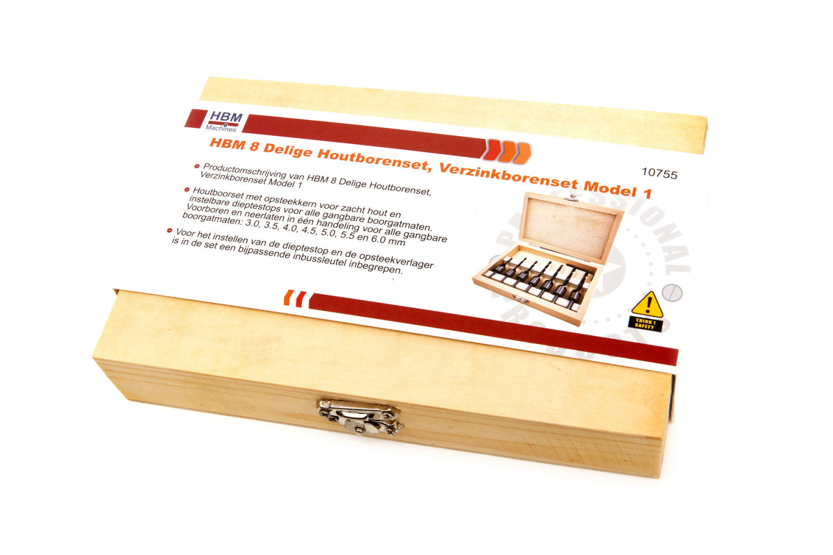 Комплект свредла за дърво 8 части M1 HBM