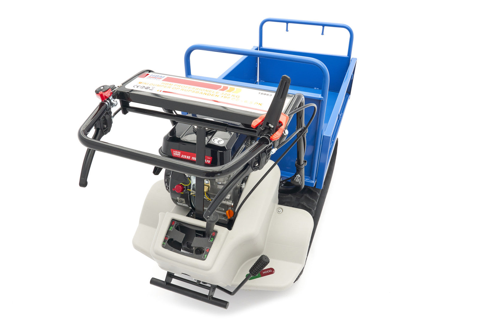 Мини самосвал 320 кг НВМ на верига с бензинов двигател 196 СМС 6.5 СР