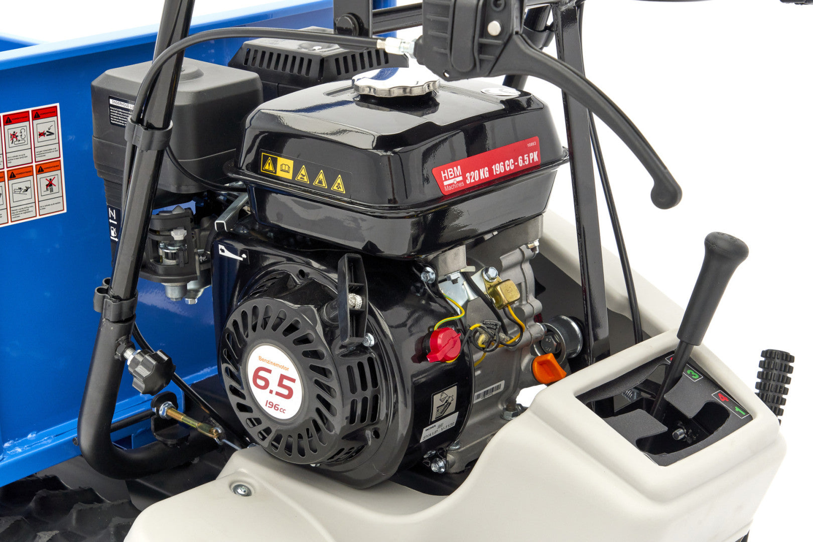 Мини самосвал 320 кг НВМ на верига с бензинов двигател 196 СМС 6.5 СР