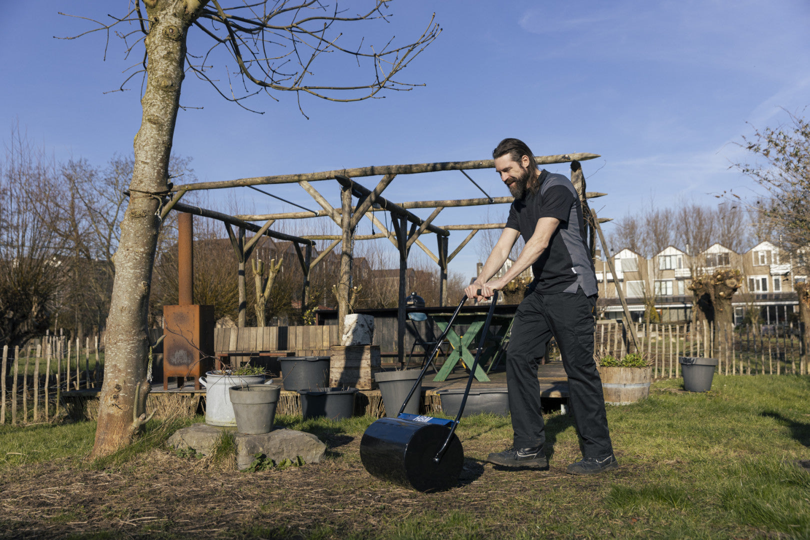 Валяк за трева и градина 500 х 315 мм HBM