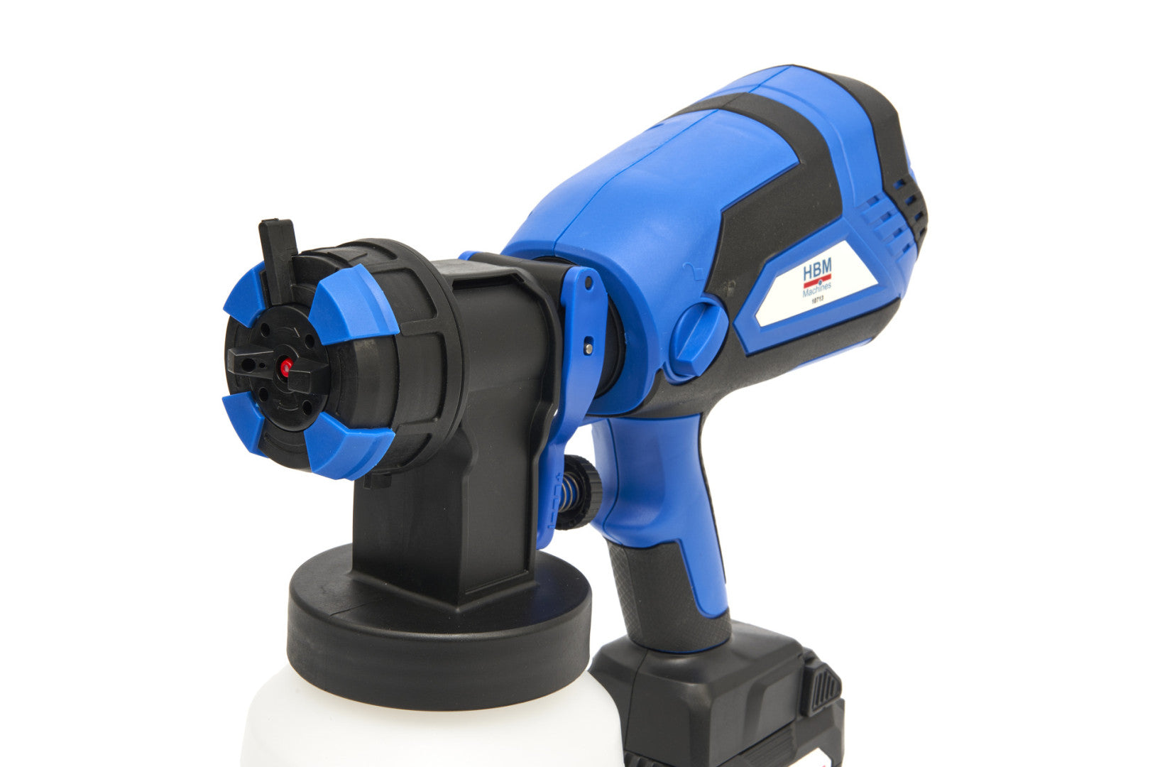 Електрически пръскач пистолет за боя, с резервоар 1 л и 2 батерии от 18V 4AH HBM