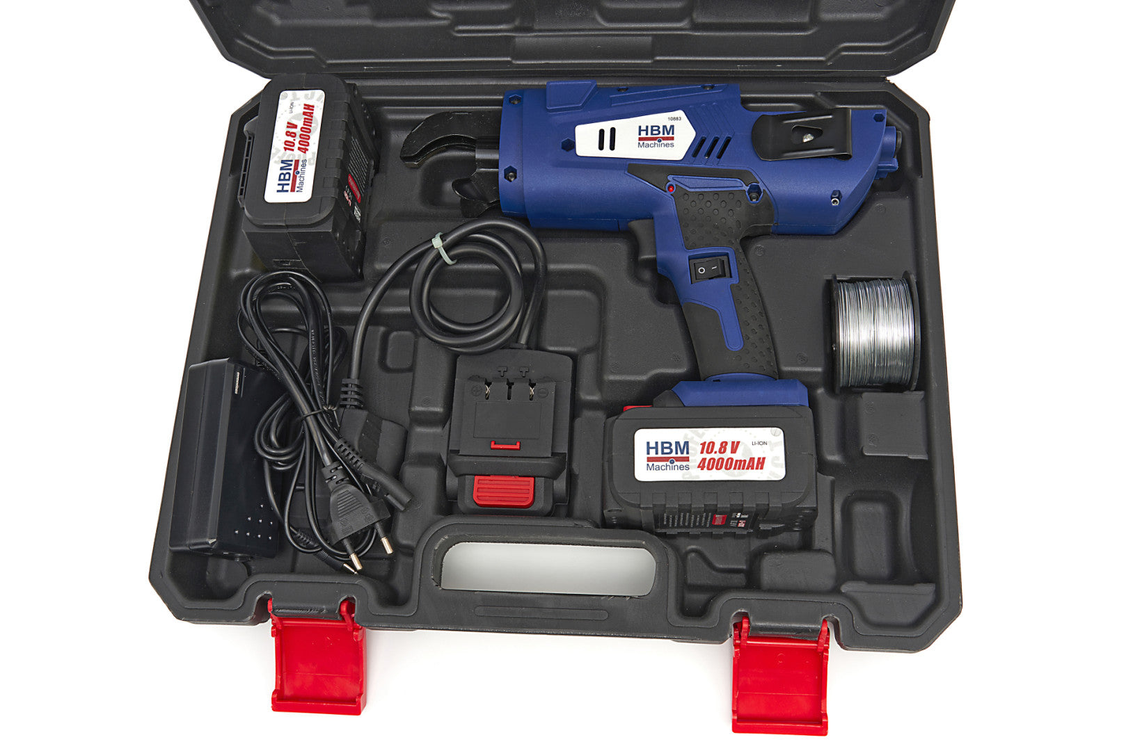 Машина за свързване на желязо и бетон - 2 батерии 10.8V 4.0AH HBM