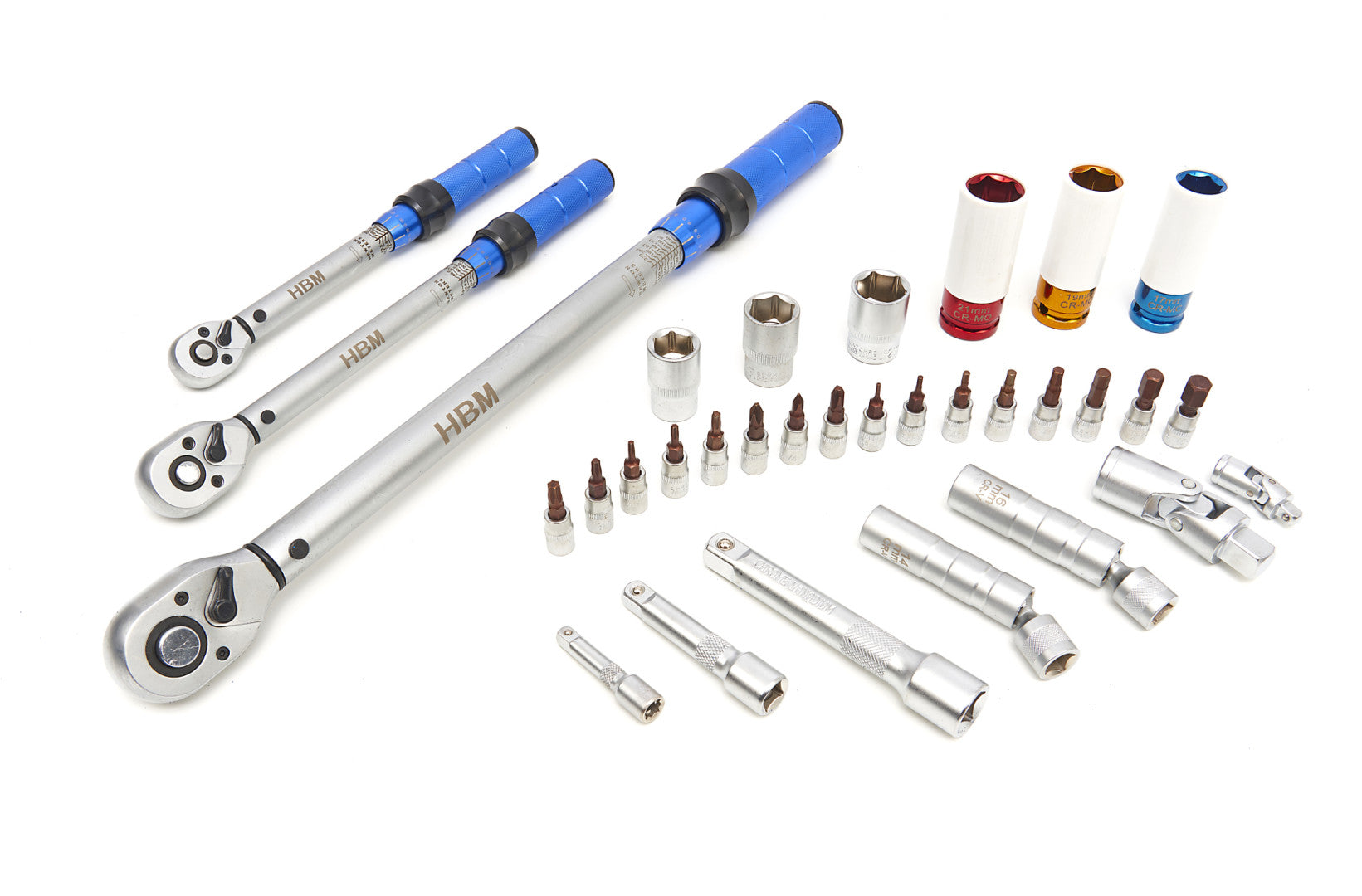 Комплект динамометрични ключове 5 - 220Nm, 32 части HBM