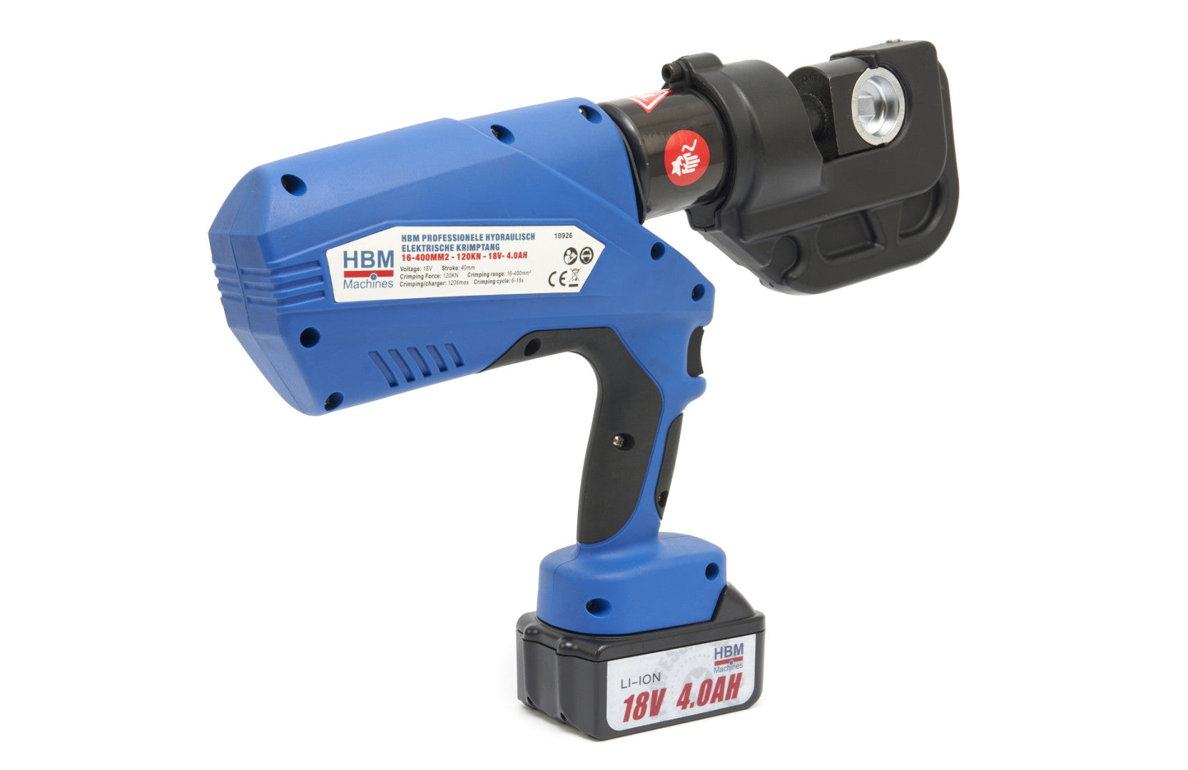 Електрохидравлични клещи за кабели с акумулатор 4.0Ah 18V 16 - 400MM2 120KN