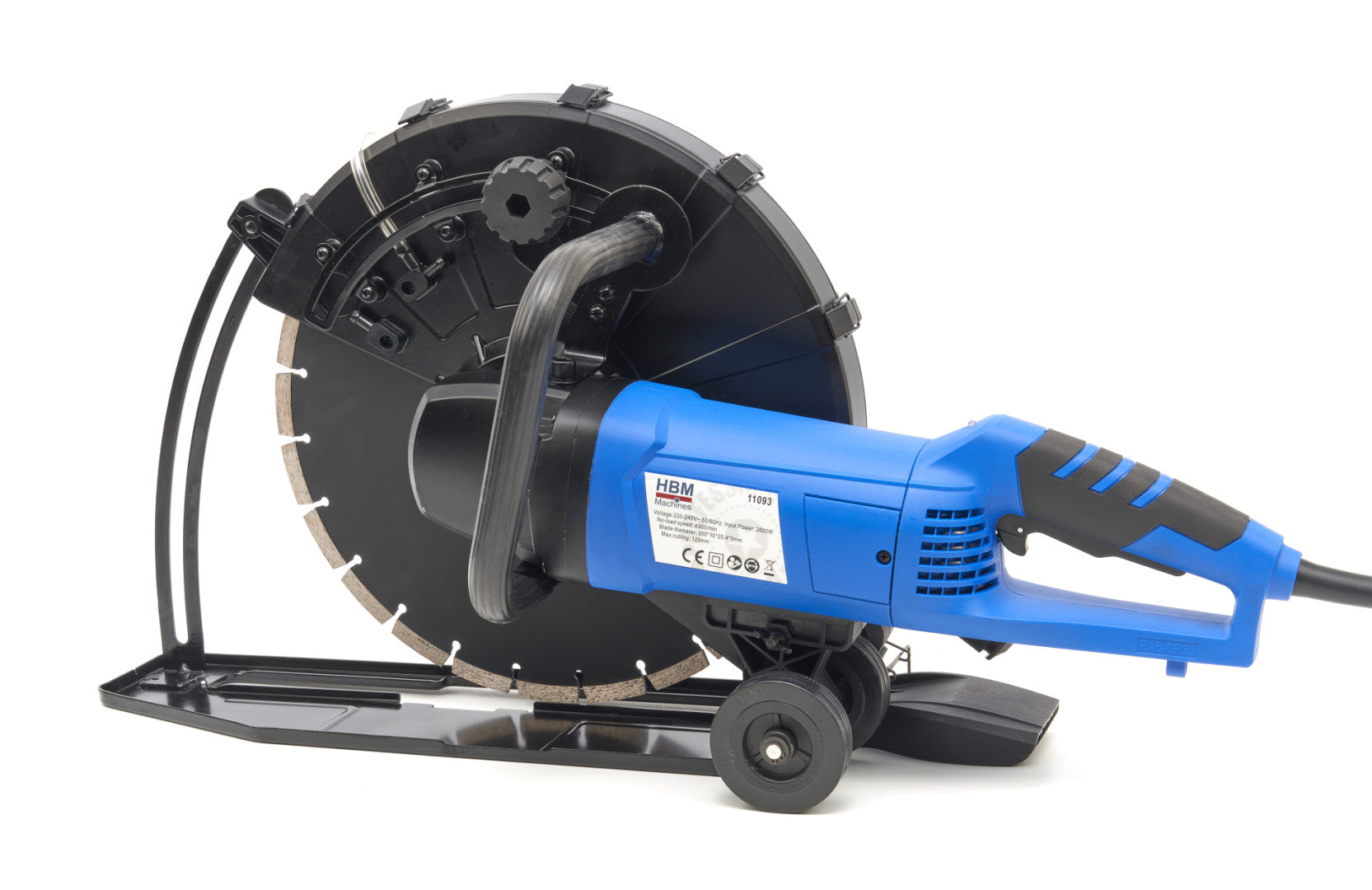 Електрически циркуляр за бетон - охлаждане с вода - 2600W 350 мм HBM