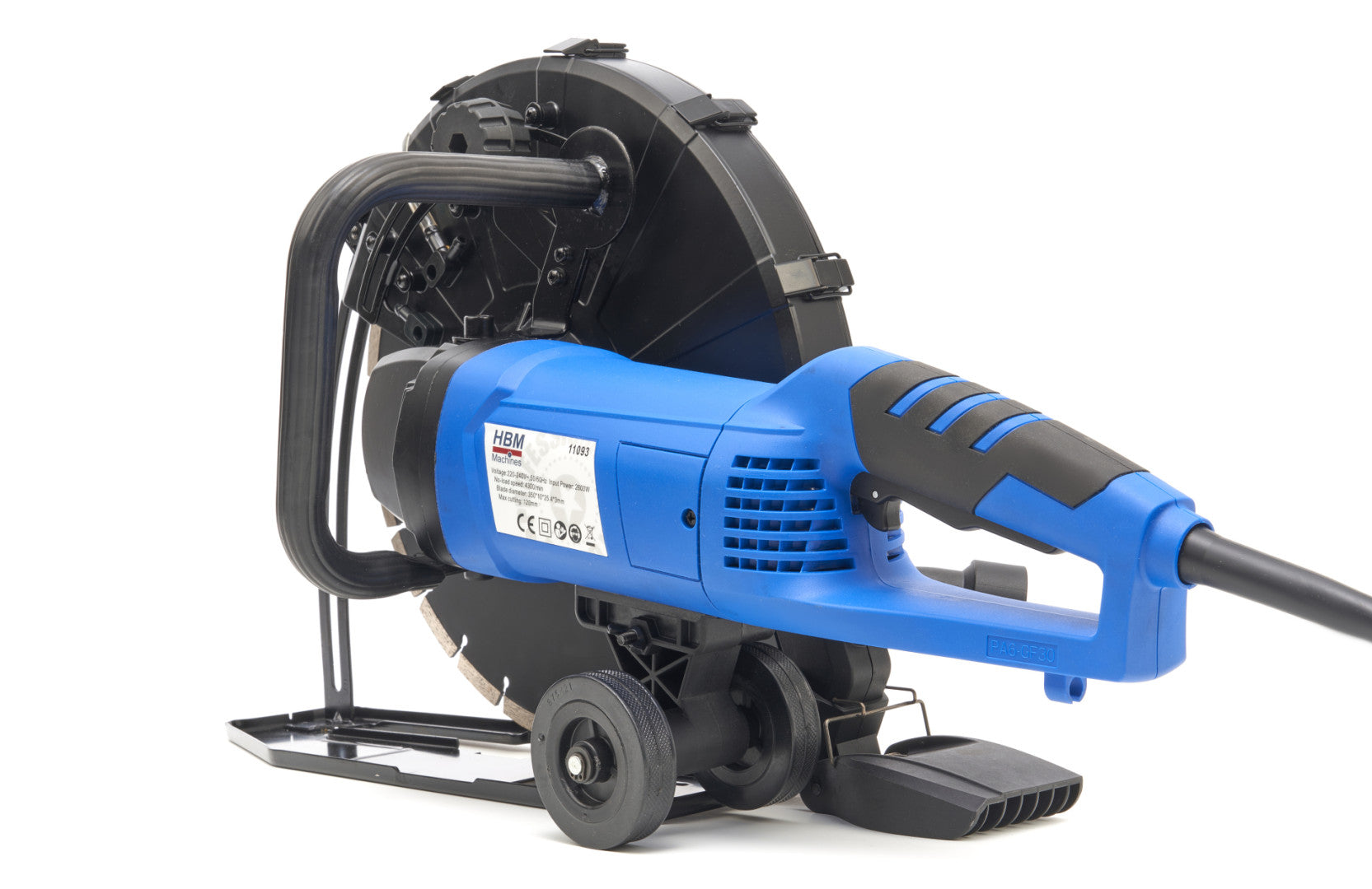 Електрически циркуляр за бетон - охлаждане с вода - 2600W 350 мм HBM