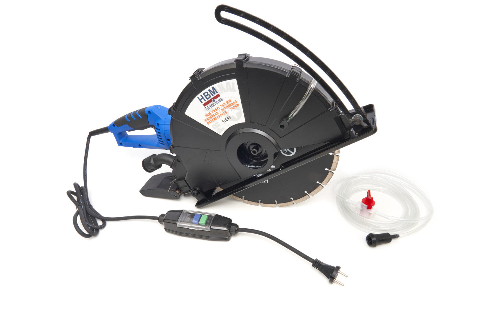 Електрически циркуляр за бетон - охлаждане с вода - 2600W 350 мм HBM